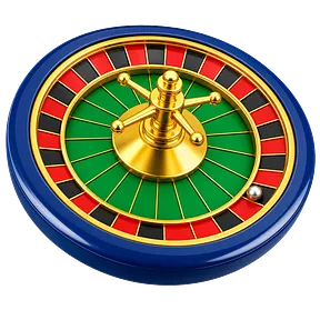 Sinal da roleta com roda numerada e bola